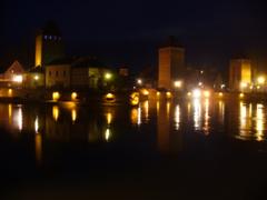 Stadtt�rme von Stra�burg bei Nacht